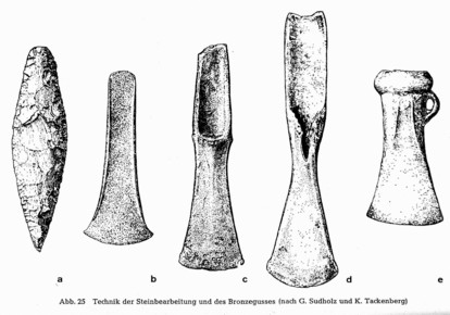 Technik der Steinbearbeitung und des Bronzegusses