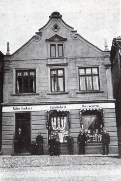 Buchbinderei Anton Hankers, um 1901