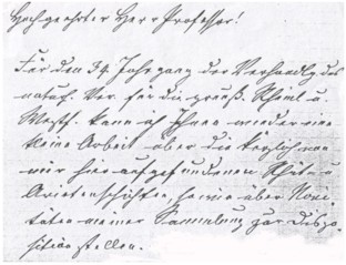 Brief von Wilhelm Trenkner