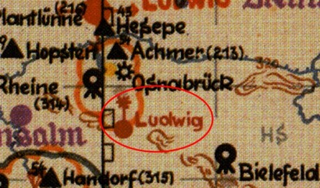 Umgebungsplan des schweren Leuchtfeuers "Ludwig"