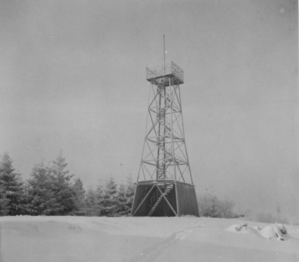 Aussichtsturm im Winter 1938