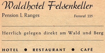 Gewerbliche Werbung aus dem Jahr 1952