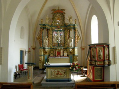 Inneres der Fleckenskirche, 2020