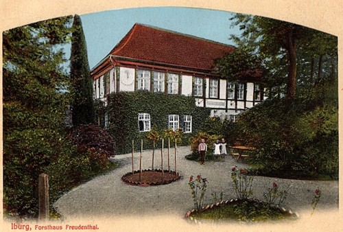 Postkarte aus dem Verlag A. Hankers, Iburg, 1910