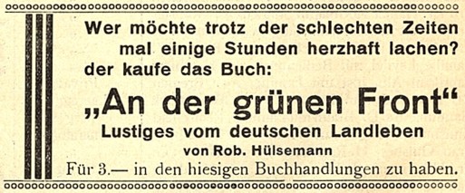 aus: Iburger Fremdenblatt, 1. Jahrgang, Nr. 2, 11. Juni 1930