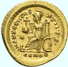 Solidus des Theodosius II.