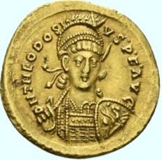 Solidus des Theodosius II.