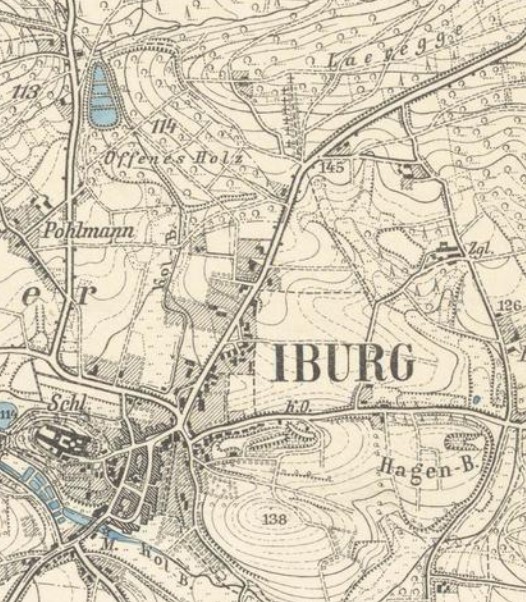Topographische Situation 1895