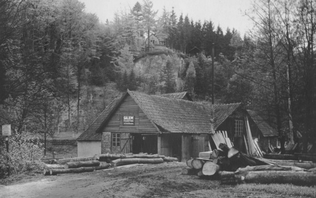 Ansicht ber das Sgewerk Schwartengrber hinweg