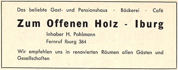 Gewerbliche Werbeanzeige, Juli 1962