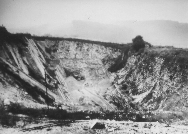 Blick von Westen in den Steinbruch, 1960