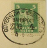 Bahnpoststempel Gtersloh - Ibbenbren