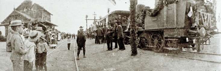 Eröffnungsfeierlichkeiten im Bahnhof Iburg, 19. Juli 1901